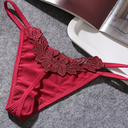 Sexy Tanga G String Ropa Interior Mujer Bragas T-back Floral