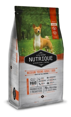 Nutrique Medium Young Adult Dog 12 Kg Sólo Caba .ver Zonas !