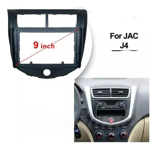 Bisel Adaptador De Radio De 9 Pulgadas Para Jac J4 2015 Up