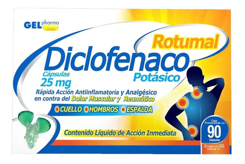 Rotumal Diclofenaco 90 Cápsulas