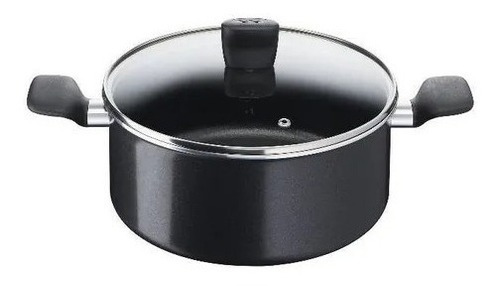 Olla Con Asas 24 Cm Aluminio Induccion Tefal T-fal C2674602 Color Negro