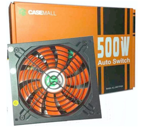 Fonte De Alimentação Casemall 500w S/ Cabo - All-500ttpsw4 Cor Preto 110V/220V