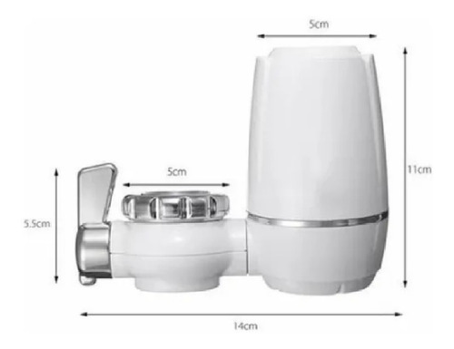 Imagen 4 de 5 de Filtro Purificador De Agua Cerámico Y Carbón Canilla Sws