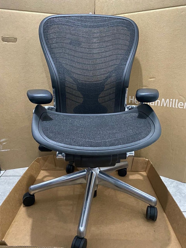 Cadeira Herman Miller Aeron C . Não Compra C Mercado De Env Grafite (Usado)