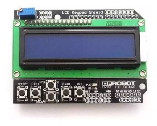 Pantalla Shield Display Lcd 16x2 Teclado Para Arduin 1602 A