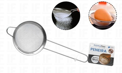 Peneira De Cozinha Coar Inox 10cm