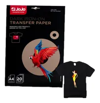 Comprar 20 Folhas Papel Transfer Dark Bright P\u002Ftecido Escuro A4 Jojo
