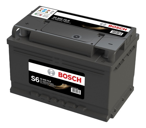 Bateria Bosch S6 12v 120amp/m (286x174x174) Positivo Izq.