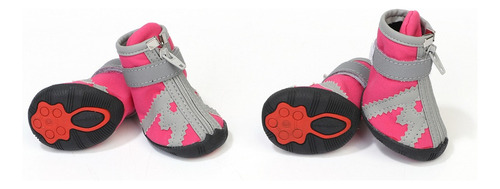 J Zapatos De Perrito Para Mascotas Cat 5 Rosa