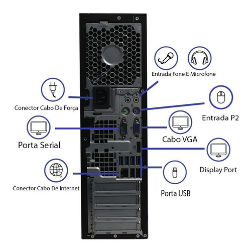 Computador Hp Elite 8200 I3 4gb 500gb
