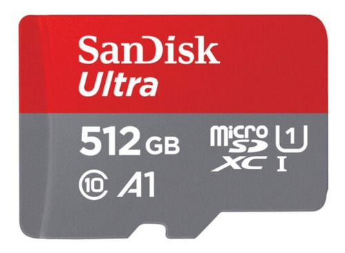 Memoria Sandisk Ultra 512gb Micro Sdhc 120mb/s Adaptador Sd