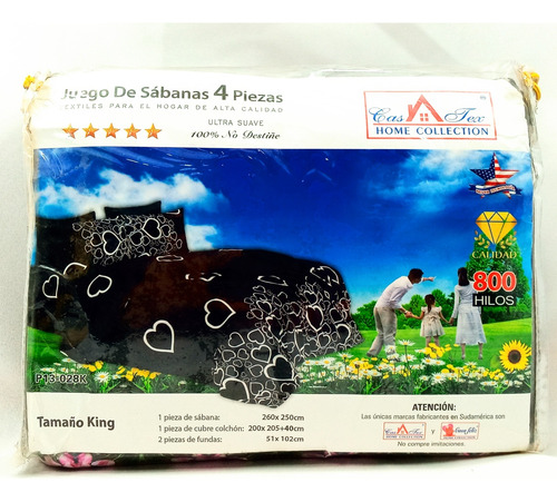 Imagen 2 de 5 de Juego De Sábanas King ! Casatex