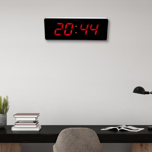 Reloj De Pared Digital Led De Aleación De Aluminio