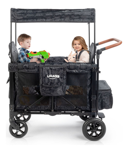 Ktaxon Stroller Wagon Para 2 Niños, Con 2 Asientos Cara A Ca