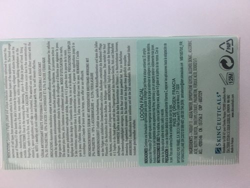 Phloretin Cf Suero Facial Con Vitamina C De Skinceuticals