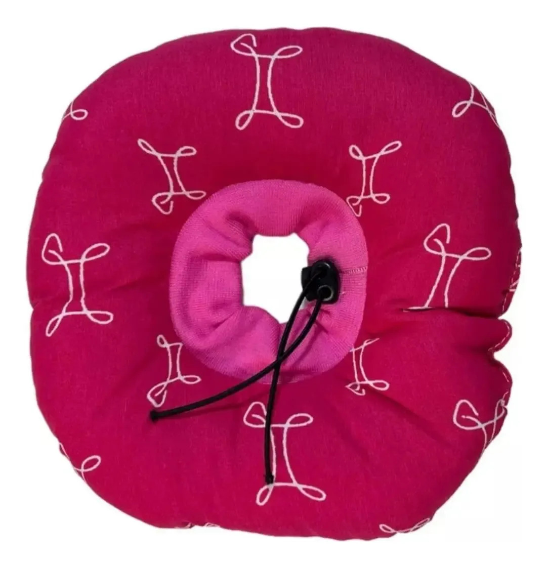 Colar Elizabetano Recuperação Ajustavel -gatos E Caes Cor Pink Rosa Pink Colar Elizabetano Tamanho Da Coleira G