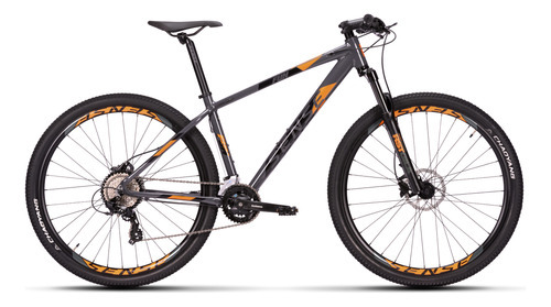 Bicicleta Sense Fun Comp Freio Hidraulico Shimano Cor Grafite/Laranja Tamanho do quadro M