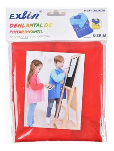 Delantal Infantil De Pintura Talla Xl Bicolor