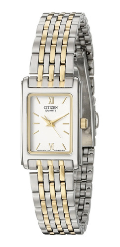 Citizen Reloj De Cuarzo Para Mujer, Acero Inoxidable, Clsico