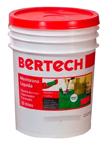 Membrana Líquida Caucho Acrilico Bertech 24 Kg