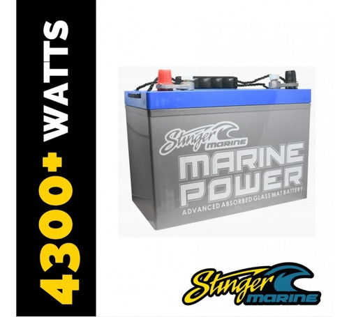 Bateria De Gel Marina Stinger 1750amp 4300v 