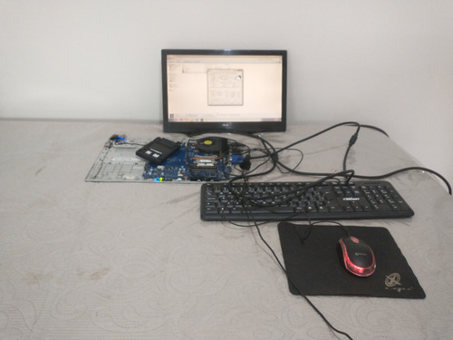 Placa Notebook Samsung Rv419/rv420 Leiam A Descrição!!!! Azul (Usado)