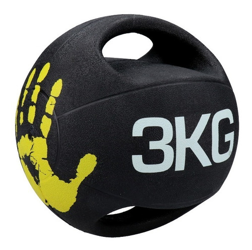 Pelota Medicinal 3kg Con Agarre Balón Peso Crossfit Fitness