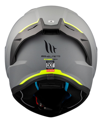 Casco para moto mt helmets stinger stinger 2 gris mate talla l 59 60 cm