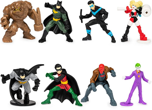  Figuras De Acción Coleccionables Mini Dc Batman 8 Figuras