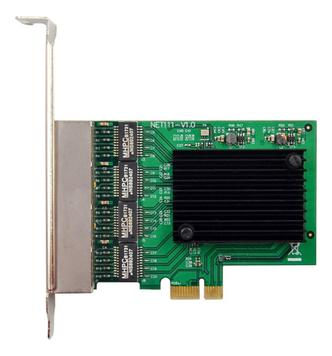 A Placa De Rede Pci-e X1 Gigabit Pci-express 4 Portas