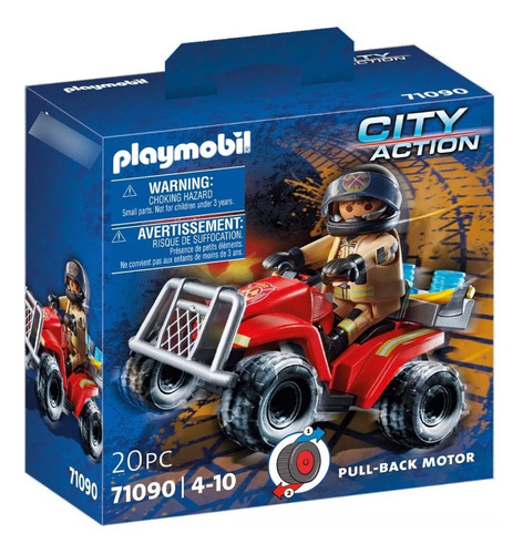 Playmobil 71090 Bombero De Rescate En Cuatrimoto En Stock!!