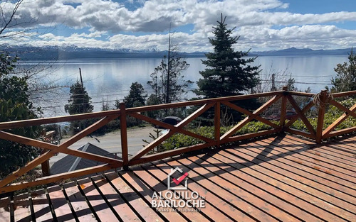 Alquiler Casa En Bariloche - Espectacular Vista Al Lago. Km4. Capacidad 5. #238