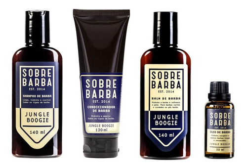 Kit Jungle Boogie Shampoo Balm Óleo Condicionador Sobrebarba