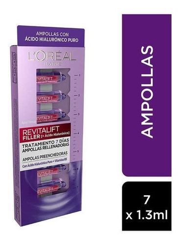 Loreal Paris Revitalift Acido Hialuronico 7 Ampollas X1.3ml