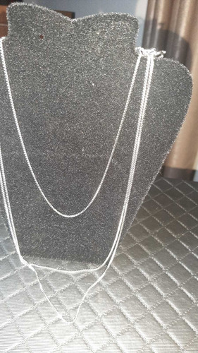 Imagem 2 de 6 de Colar Triplo Prateado Veneziana - Sa886cop