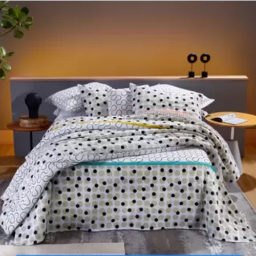 Jogo De Cama - Queen - Home Design - Flip - 4 Pçs - Santista