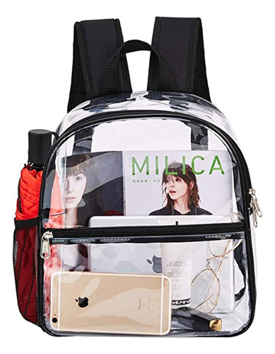 Fweaad Mini Mochila Transparente, Mochila Homologada For