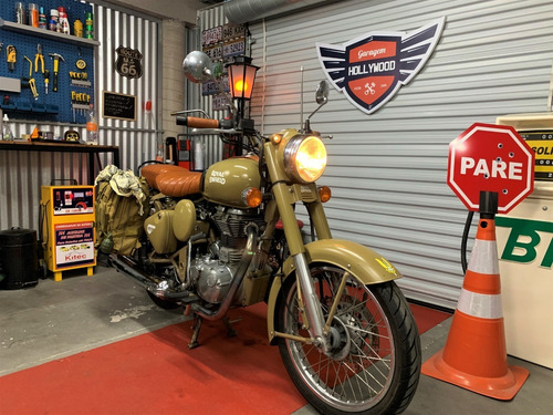 Imagem 2 de 13 de Royal Enfield Desert Militar 500 Bege 23 Mil Km (2017)