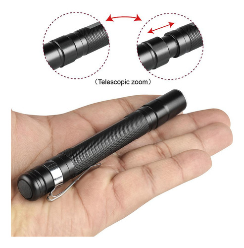 Mini Lanterna Led Com Zoom Torch Xpe Q5 Flash Pen Light Ca