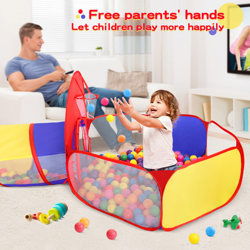 Tienda De Campaña Geerwest 3 En 1 Para Niños Con Piscina De