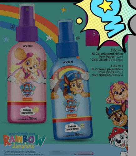 Colonias Para Niños Y Niñas De Avon Disney 150ml.