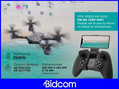 Kit Drone Gadnic Xp1 Con Cámara Hd + Control Inalambrico