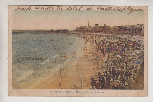 1930 Postal Playa Pocitos A Estancia Santa Elena Est Jackson