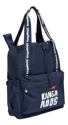 Mochila Azul Marino Mediana Backpack Kangaroos Bp05 Mujer