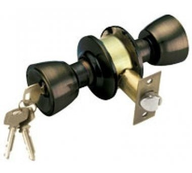 Cerradura De Pomo Plateada Bluexpress®