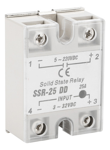 Relé De Estado Sólido Ssr-25 Dd 25a 5-220vdc Para Uso Indust
