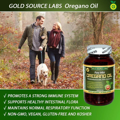 Orégano Silvestre Cápsulas De Aceite - 120 Softgels Líquidos