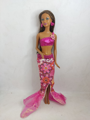 Barbie Aa African American Vestido De Sirena Original. 