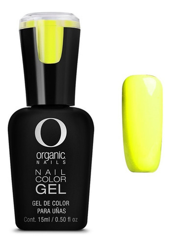 Color Gel Esmalte Uñas By Organic Nails Color Glow Yellow