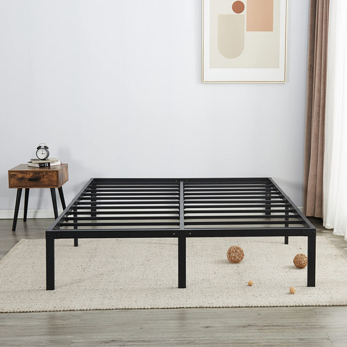 Amobro Base De Cama Tamano Queen De Metal De 14 Pulgadas Con